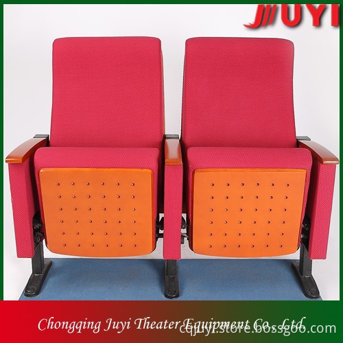 JY-602 wood church pulpit auditorium chair fabric material folded chair factory price wood church pulpit